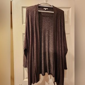 Soft open uneven hem cardigan Size L/XL